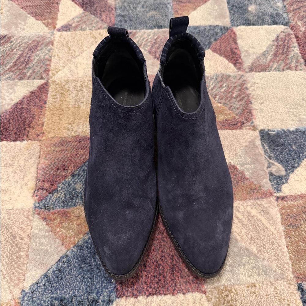 Alexander Wang, Suede Navy Kori bootie